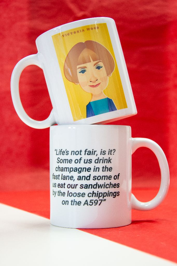 Victoria Wood Mug - Great Northerners by Stanley Chow