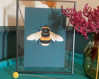 Bumble Bee Print by Kate Fox Design