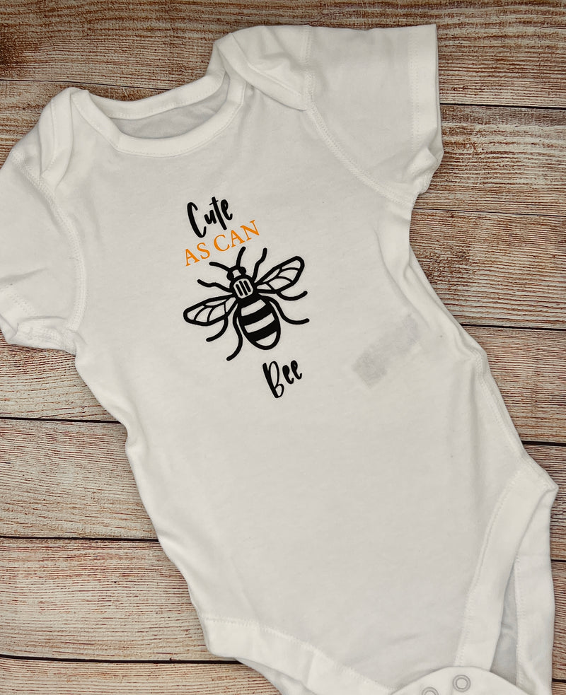 Cute as can bee Baby Bodysuit by Zana Prints