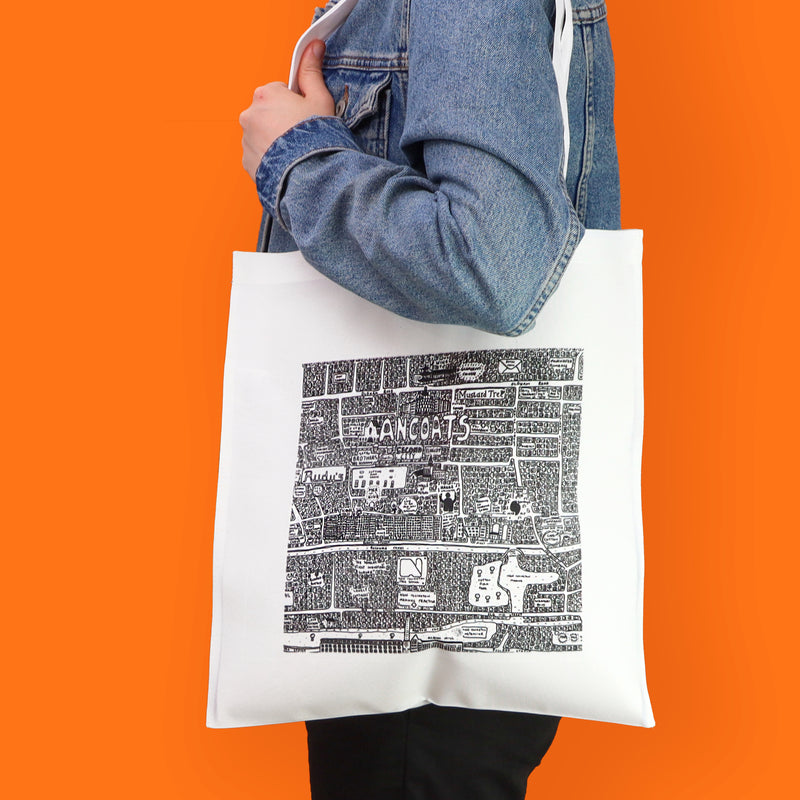 Doodle Map Totes by Dave Draws
