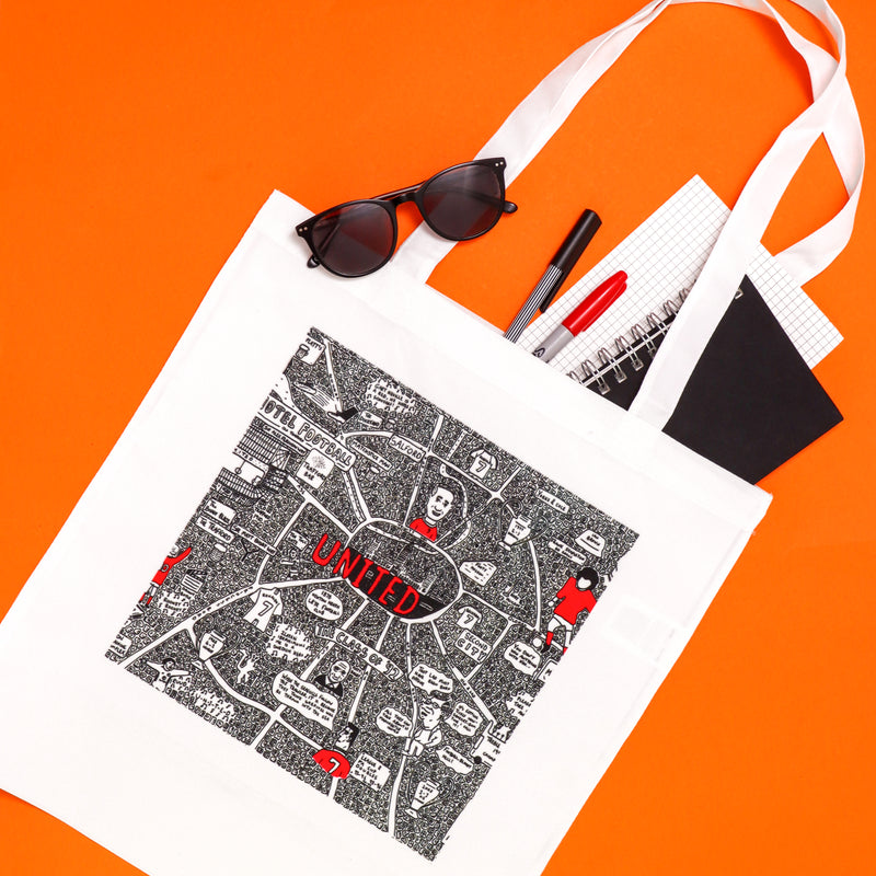 Doodle Map Totes by Dave Draws