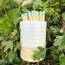 Rustic White Handmade Match Striker Pot – Unique Ceramic Match Holder | Manchester Candles