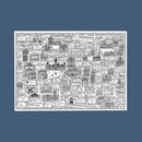 Manchester Doodle Map by Dave Draws