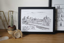 Urmston Skyline Print by Christopher Walster
