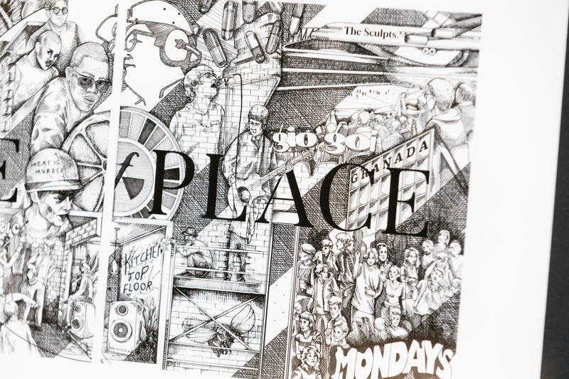 This Is The Place Illustrated Print by The Sculpts