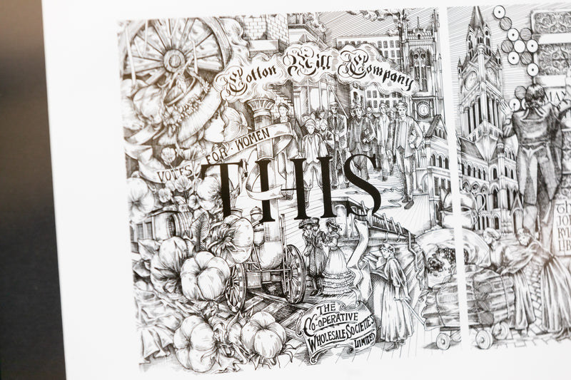This Is The Place Illustrated Print by The Sculpts