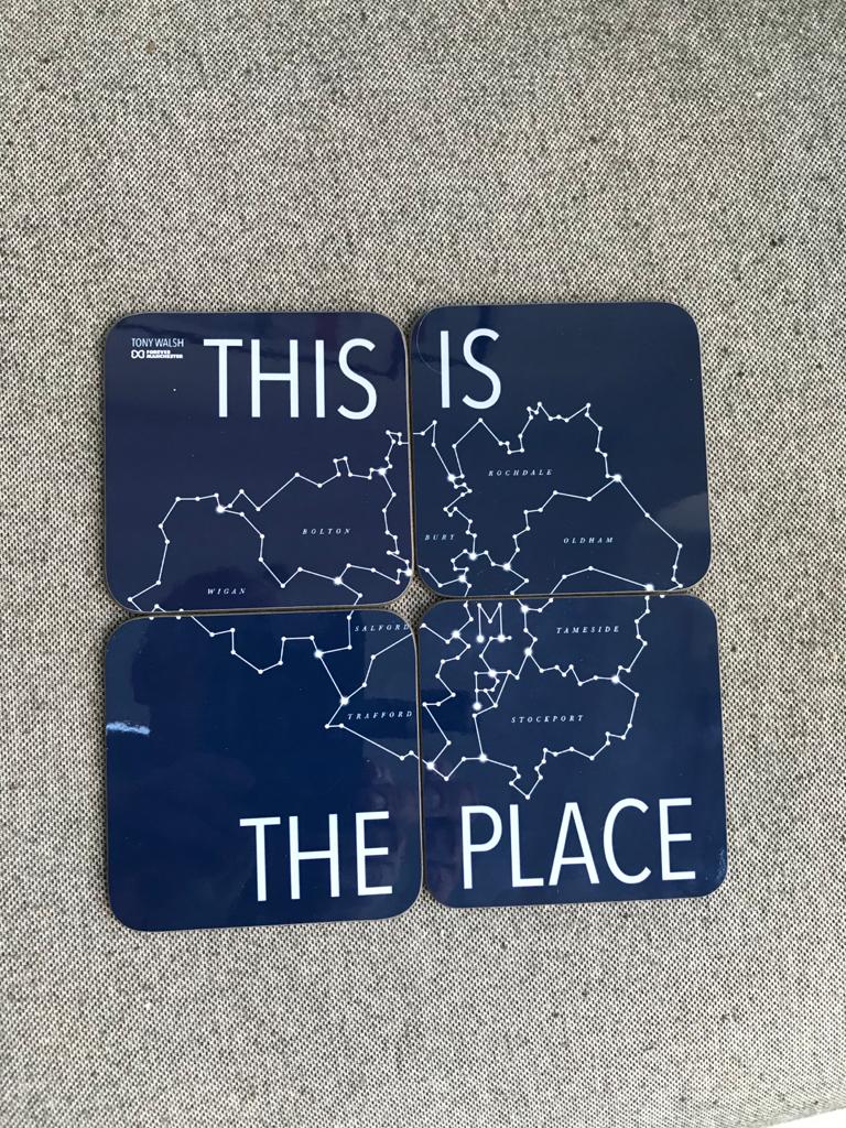 Set of 4 This is the Place coasters