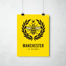 Manchester It Reigns Print by This Charming Manc