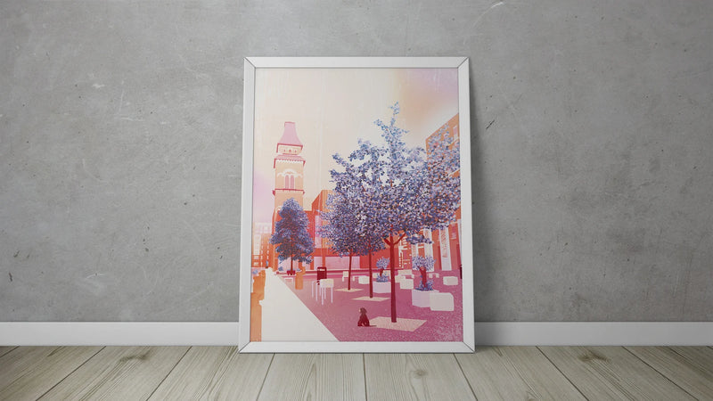 Ancoats Cutting Room Square Print by Buckley Creative