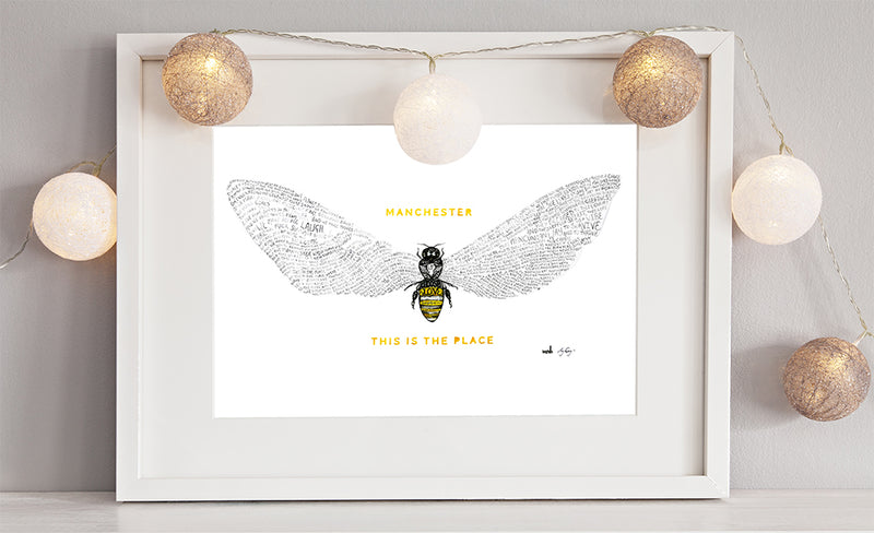 Bee Love Print by Amy Coney