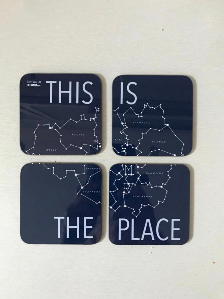 Set of 4 This is the Place coasters