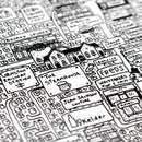 Urmston Doodle Map Print by Dave Draws