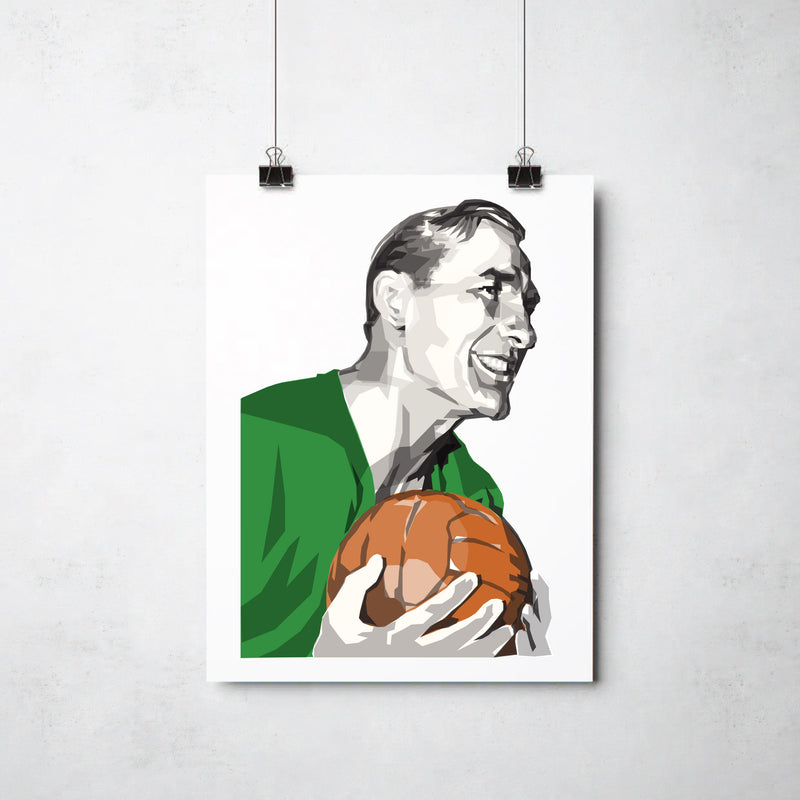 Bert Trautmann Print by This Charming Manc