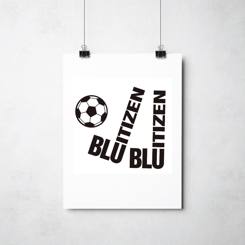 Blu Citizen Print by This Charming Manc