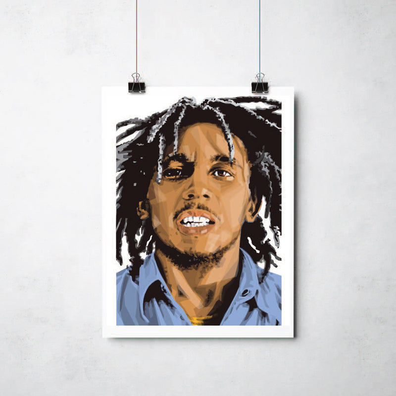 Bob Marley Print by This Charming Manc