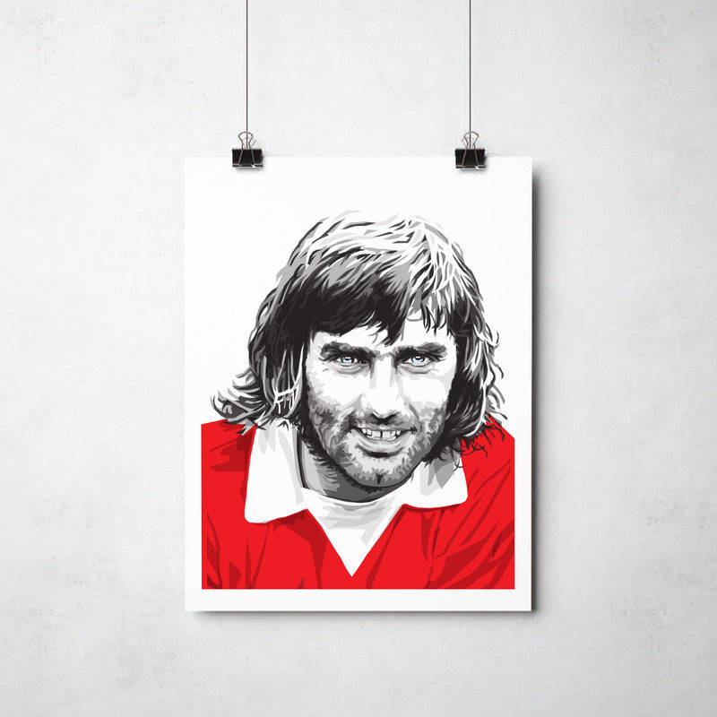 George Best Print by This Charming Manc