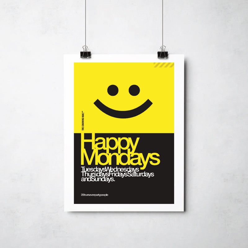 Happy Mondays Print by This Charming Manc