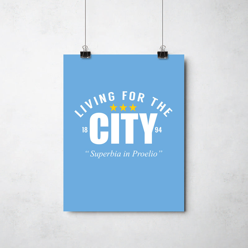 Living For the City Print by This Charming Manc