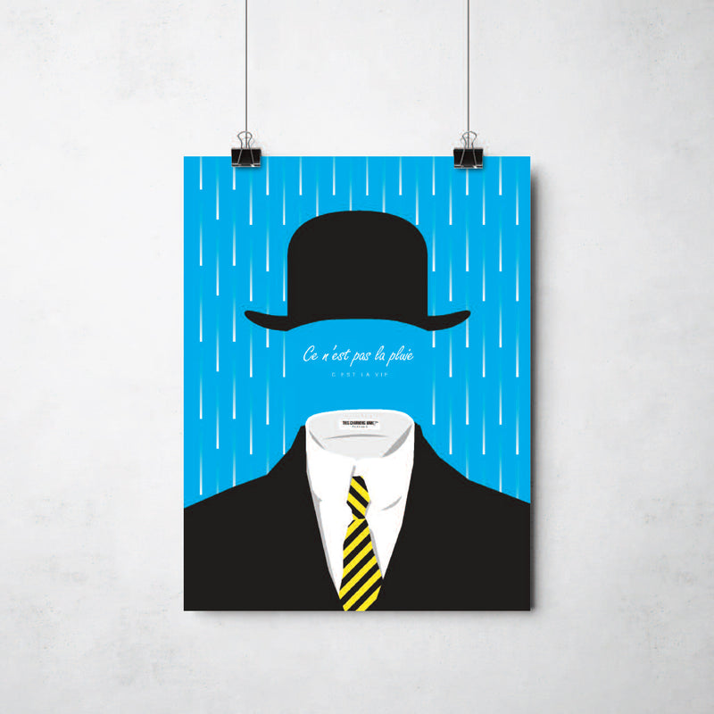 Ce N'est Pas La Pluie Print by This Charming Manc