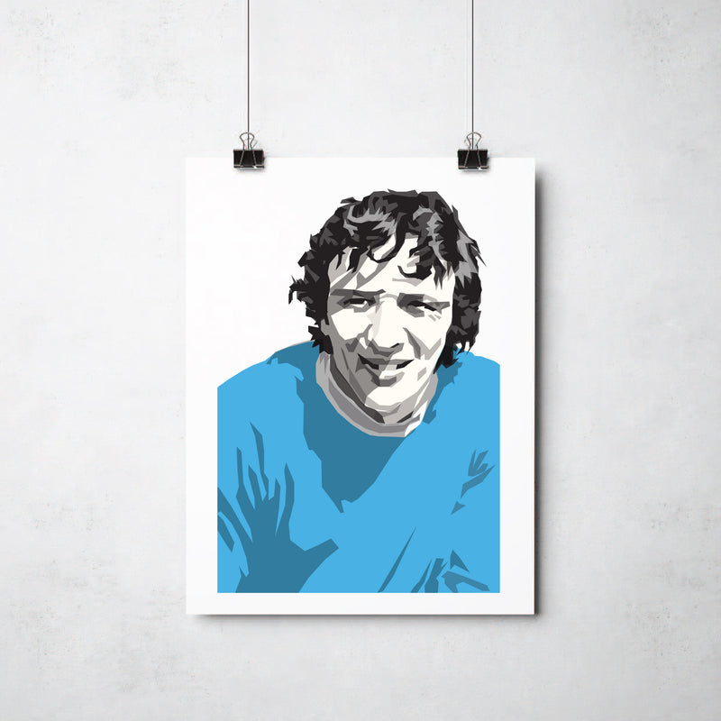 Mike Summerbee Print by This Charming Manc