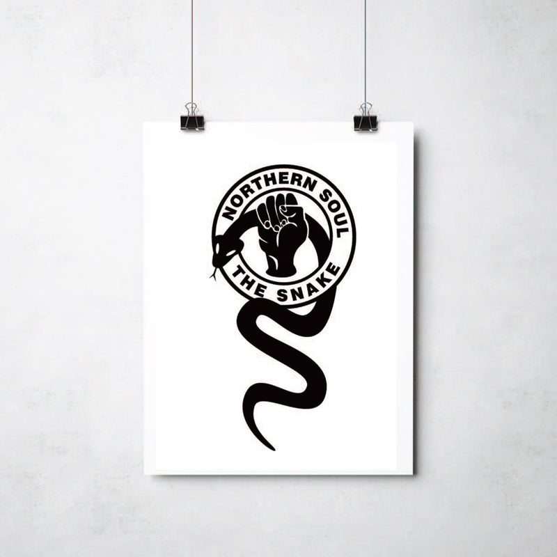 Northern Soul the Snake Print by This Charming Manc