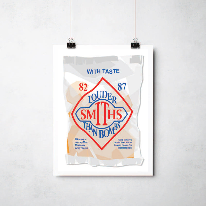 Smiths crisp packet print by This Charming Manc