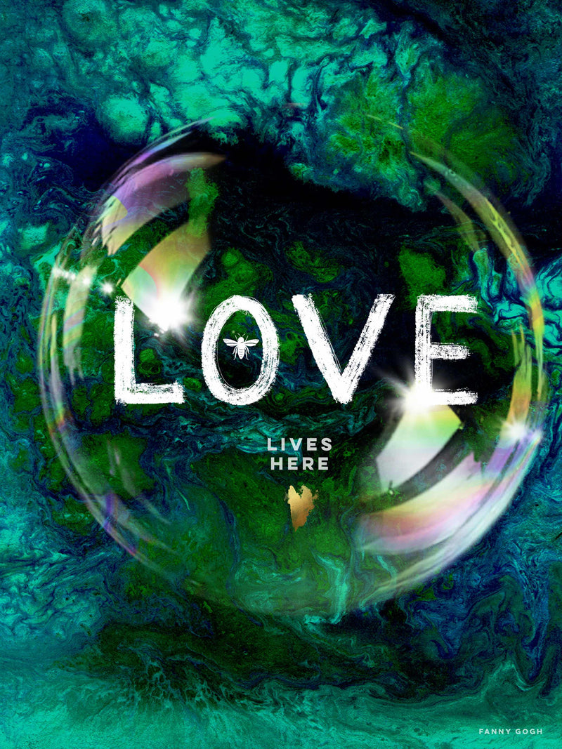Love Lives Here Print by Fanny Gogh