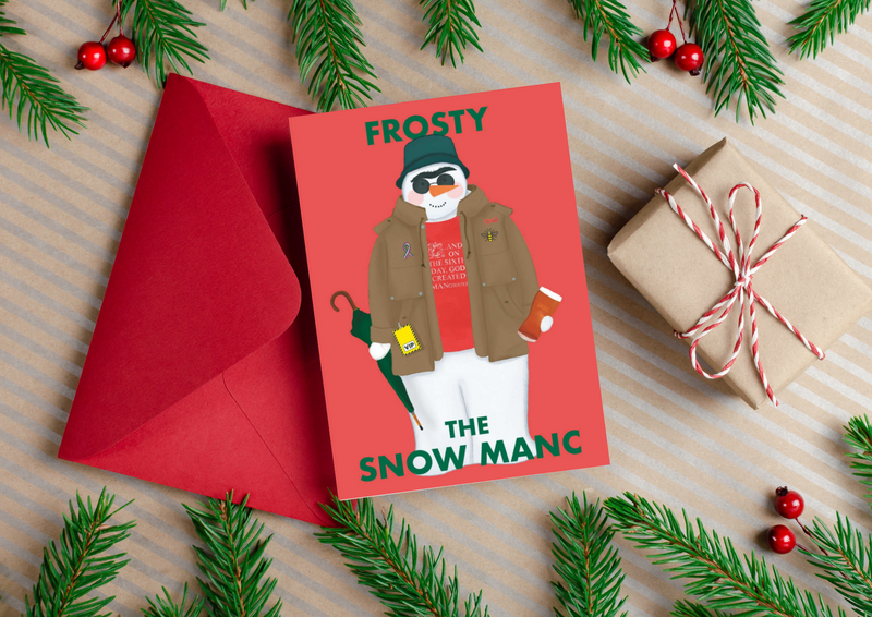 Frosty The Snow Manc - Official Forever Manchester Christmas Cards