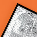 Prestwich Doodle Map Print by Dave Draws
