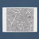 Manchester Doodle Map by Dave Draws