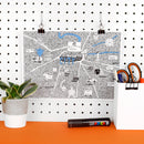 Manchester City Doodle Map by Dave Draws