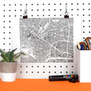 Salford Doodle Map by Dave Draws