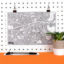 Stockport Doodle Map by Dave Draws