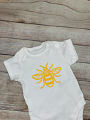 Manchester Bee Baby Bodysuit by Zana Prints