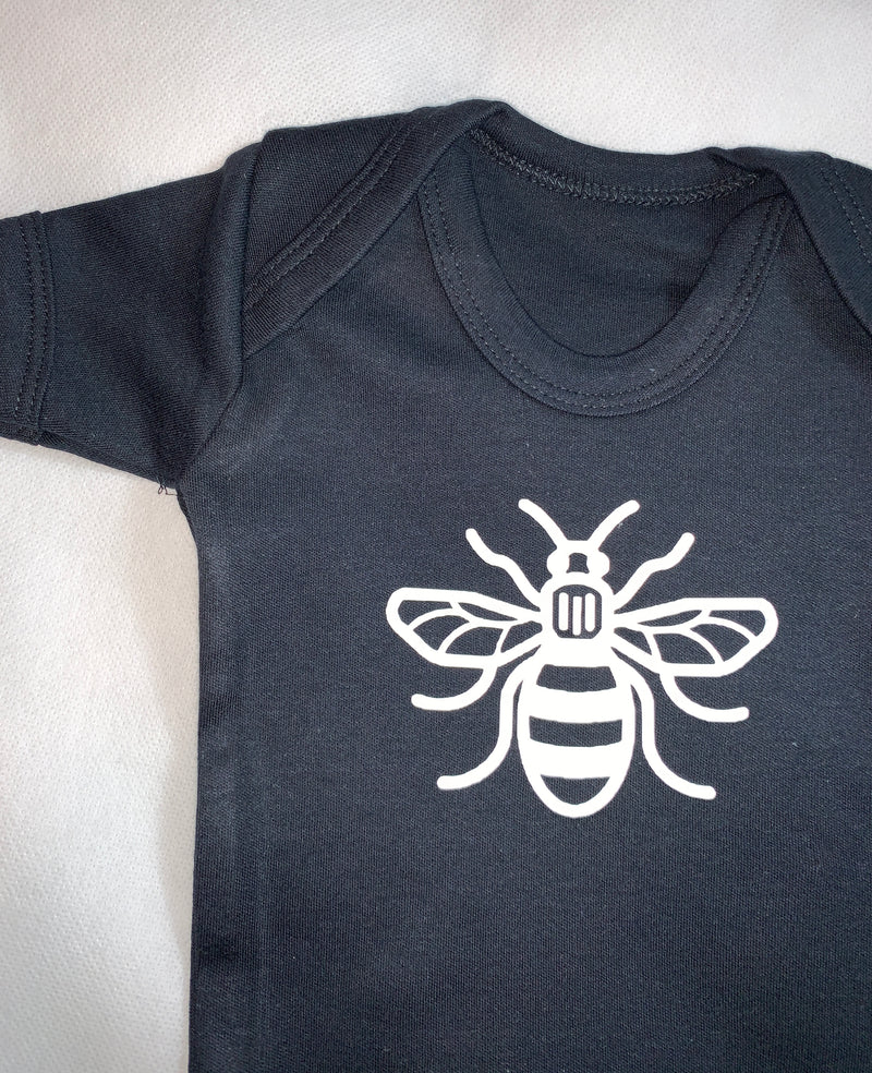Manchester Bee Baby Bodysuit by Zana Prints