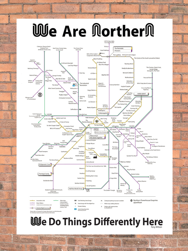 We Are Northern Map by JS Willis