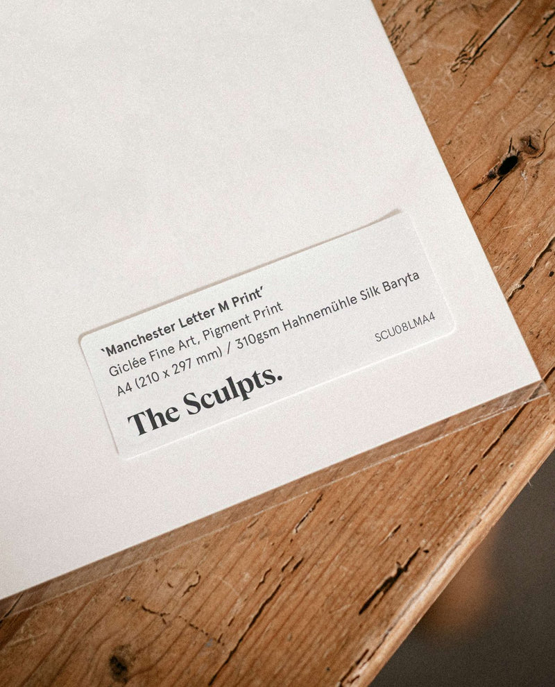 Letter M Print by The Sculpts