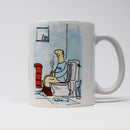 Manchester United Toilet Paper Mug by Tony Husband