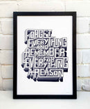 Fear Print by Sketchbook Design