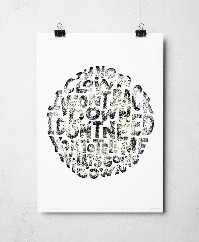 Fools Gold Print by Sketchbook Design