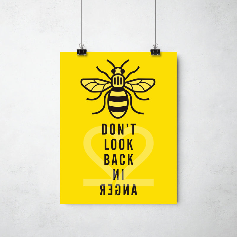 22 Bees Print (Multiple Colours Available) by This Charming Manc