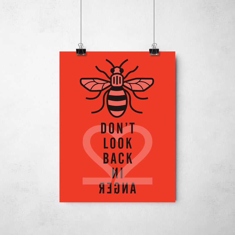 22 Bees Print (Multiple Colours Available) by This Charming Manc