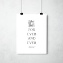 For Ever and Ever a Manc poster by This Charming Manc