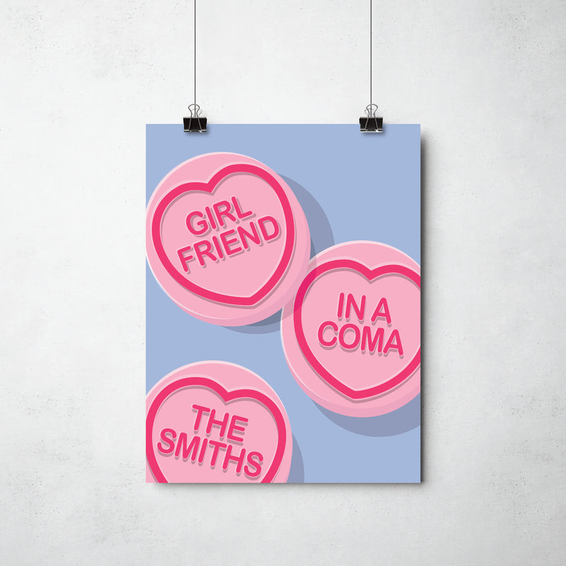 Girlfriend In A Coma Print by This Charming Manc
