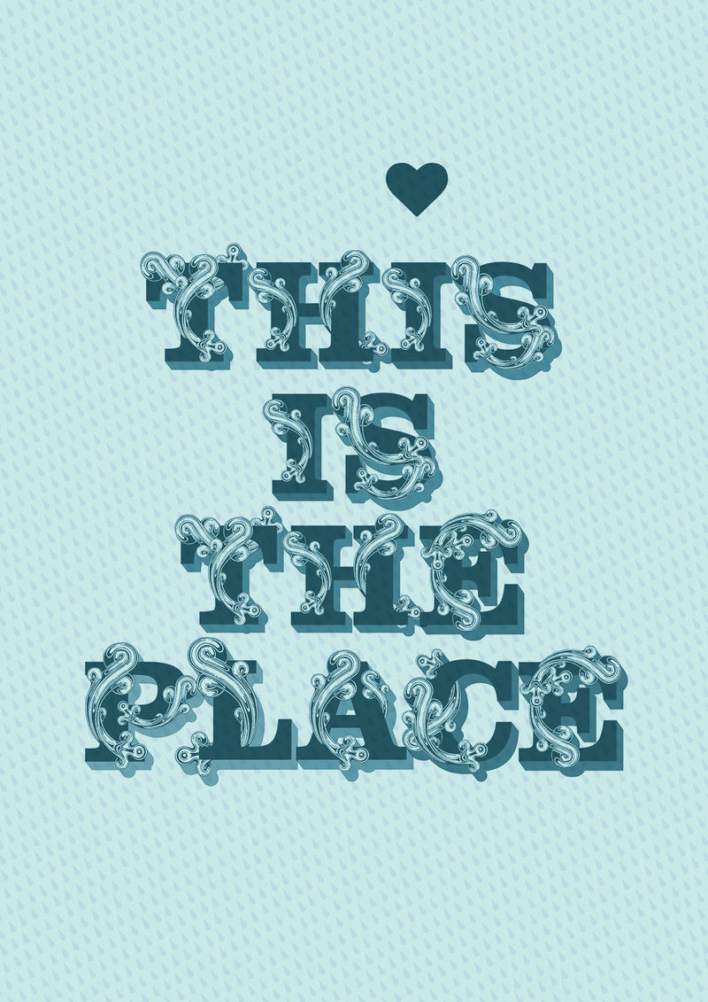 This Is The Place Print by Si Scott