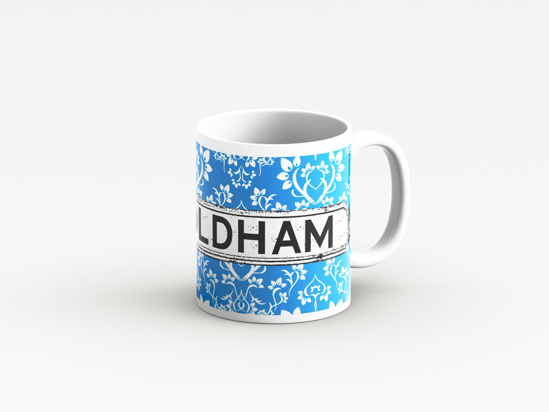 Blue Damask Mugs by Tinned Snail