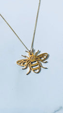 18K Gold Worker Bee Pendant by Deva Hearts