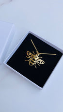 18K Gold Worker Bee Pendant by Deva Hearts