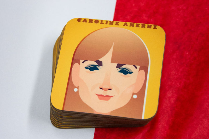 Caroline Aherne Coaster - Great Northerners by Stanley Chow