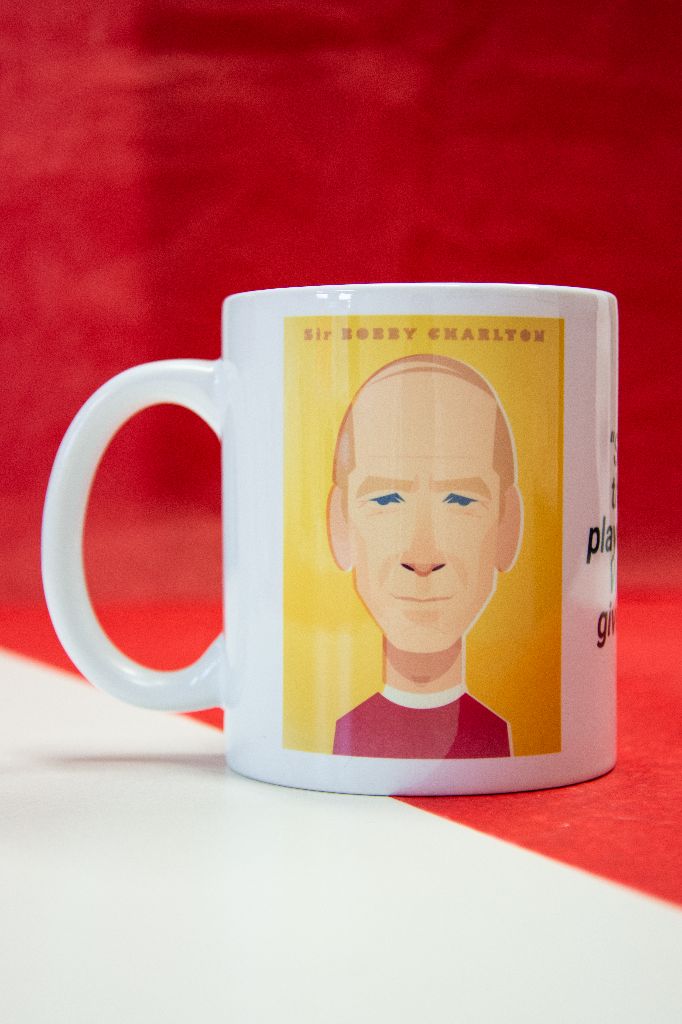 Sir Bobby Charlton Mug - Great Northerners  by Stanley Chow